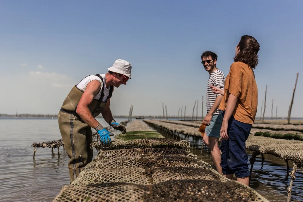 Incontro con un allevatore di ostriche sul Bassin d