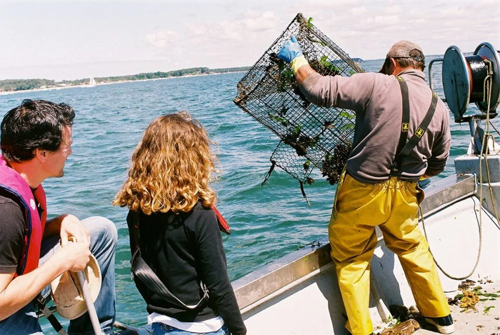 Meeting with a fisherman on Bassin d'Arcachon
