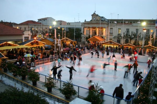 Patinoire du Marché de Noël sur le Bassin d'Arcachon