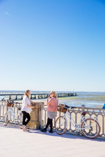 Balade à vélo sur la jetée d'Andernos - andernos velo SIBA agence les conteurs 63 - Bassin d'Arcachon