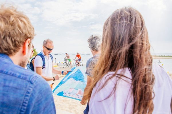 Mimbeau beach at Cap Ferret with Cap Gourmand