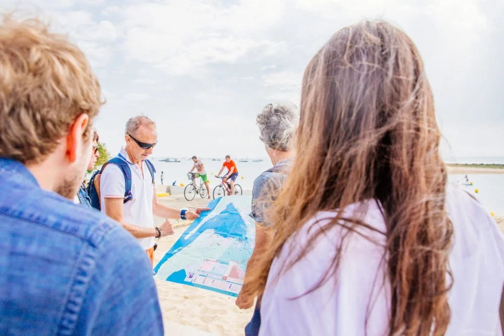 Spiaggia di Mimbeau a Cap Ferret con Cap Gourmand