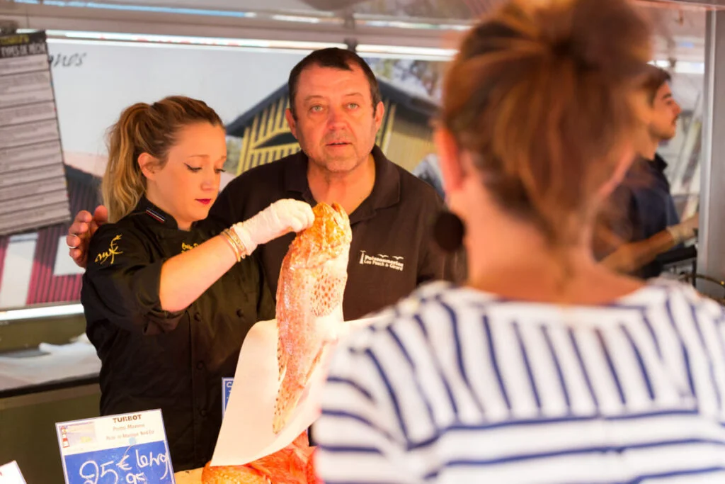 Le marché de Gujan-Mestras - Poisson marché bassin arcachon - Bassin d'Arcachon