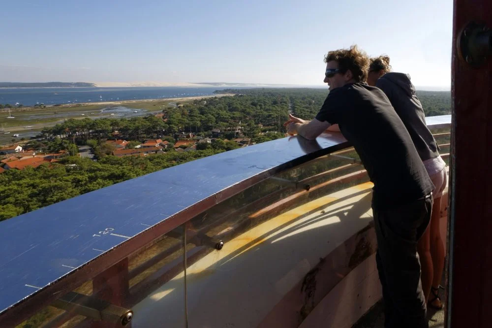 View of the Bassin d'Arcachon from the Cap Ferret lighthouse