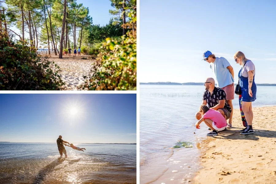 With friends at the Quinconces in Andernos