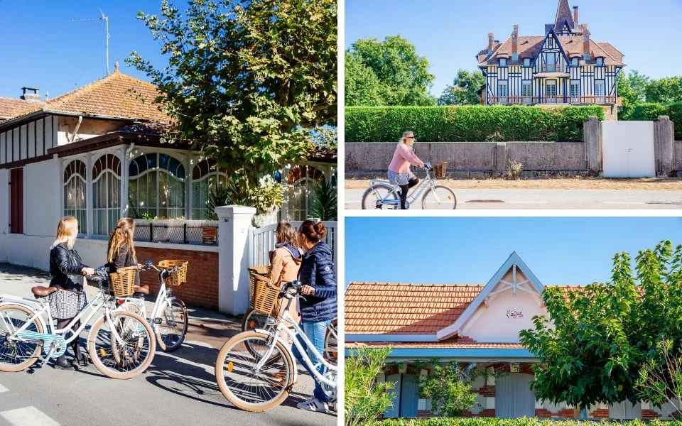A bike ride through the alleys of Andernos-les-Bains