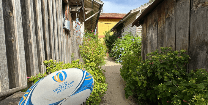 Bassin aus Arcachon, dem Land des Rugby